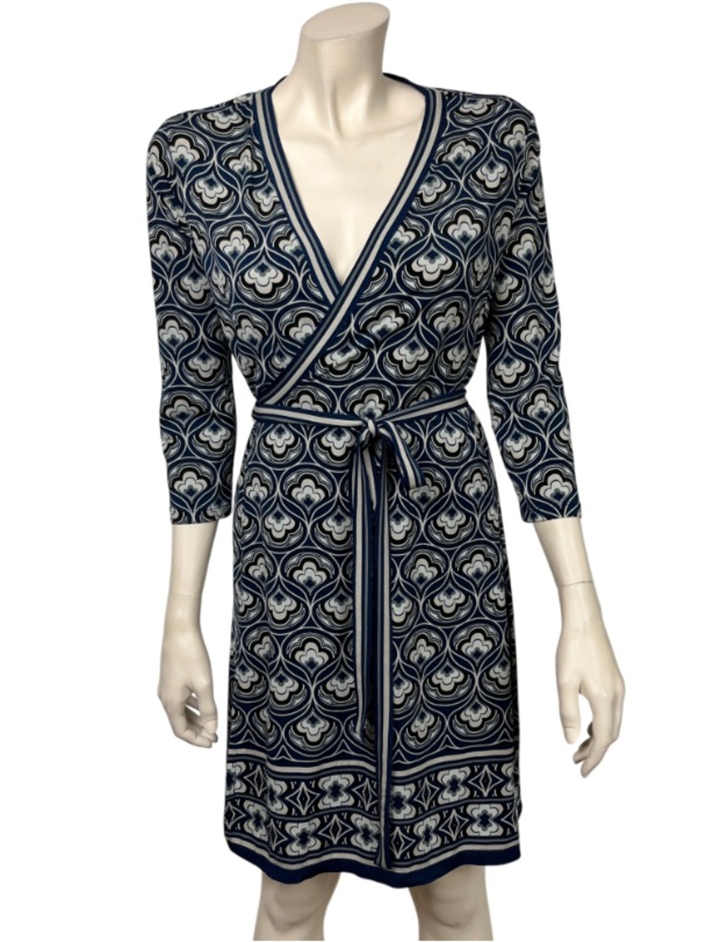 Max Studio Geometric Print‎ Wrap Dress